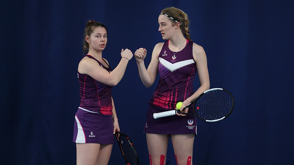 two players on court